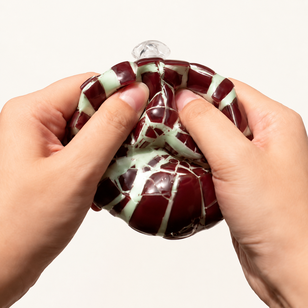 Wax Cracking Ball - Mint Chocolate Squishy